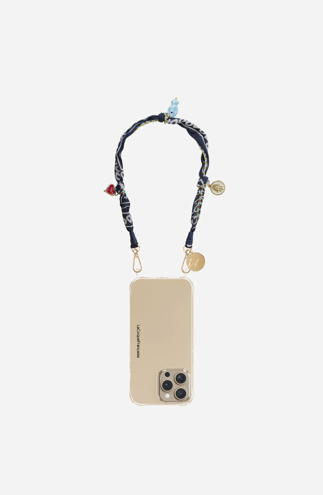 Laia Bandana Bleu + Charm 40Cm